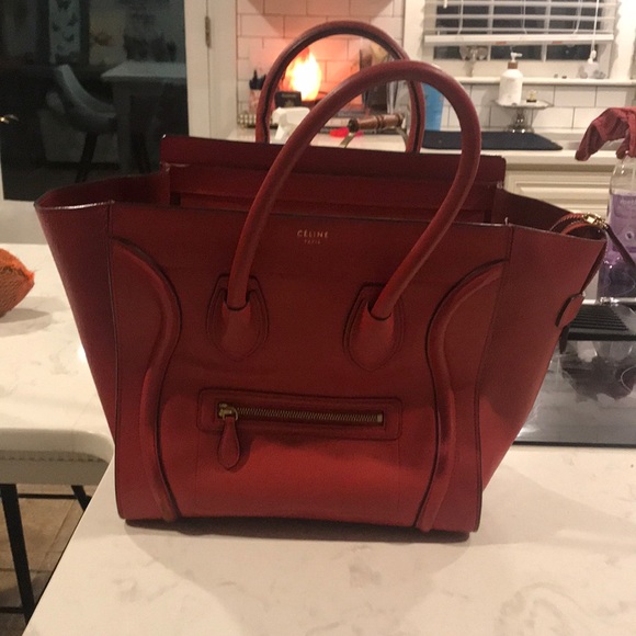 Authentic Red Celine - Picture 1 of 3